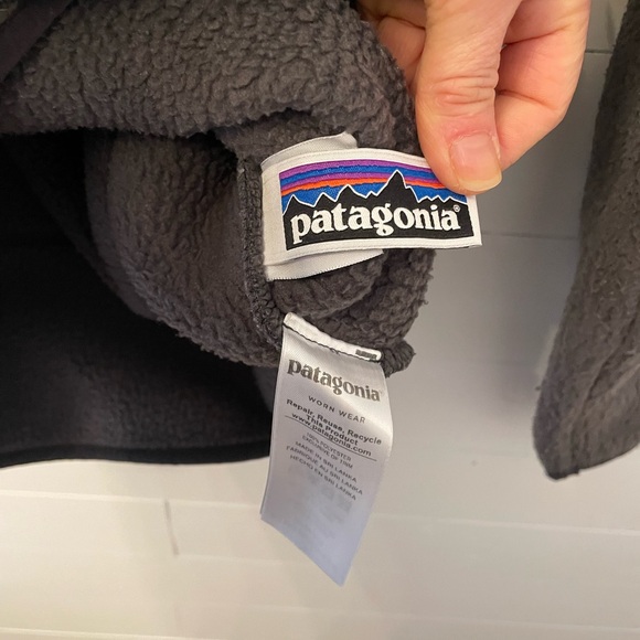 Patagonia Gray Kids Fleece Jacket - Picture 5 of 5